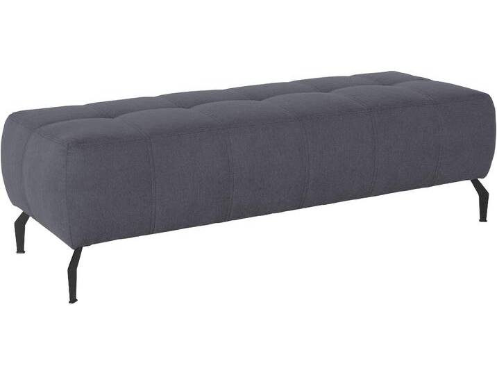 Polsterhocker, Luxus-Microfaser, Dunkelgrau, 153×62 cm, Mit Kufenfuß, Modern, Domo-Collection von Domo-collection
