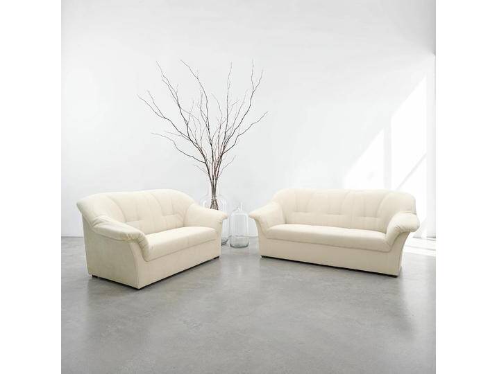 Polstergarnitur DOMO COLLECTION Pegnitz , beige (creme), H:82cm T:82cm, 100% Polyester, Sitzmöbel-Sets von Domo-collection