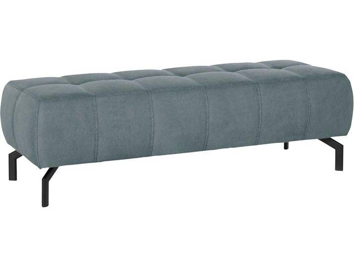 Polsterhocker DOMO COLLECTION Cunelli , blau (eisblau), B:153cm H:45cm T:62cm, Hocker, passend zur Cunelli -Serie von Domo-collection
