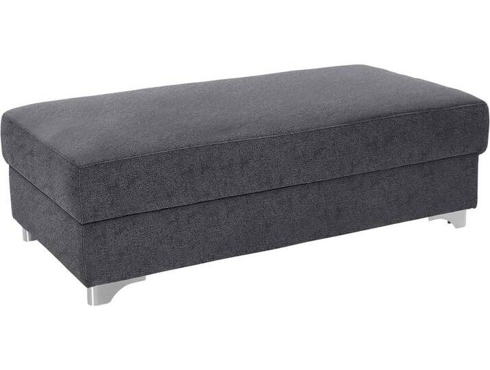 Polsterhocker DOMO COLLECTION Mira , grau (dunkelgrau), B:139cm H:45cm T:74cm, Struktur (100% Polyester), Struktur fein (100% Polyester), Luxus-Microfaser (92% Polyester, 8% Nylon), Hocker von Domo-collection