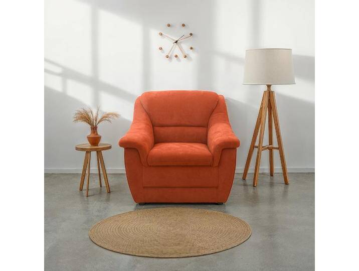 Sessel DOMO COLLECTION Lale, zeitloser und komfortabler Sessel, bequeme Armlehnen , terra, B:98cm H:88cm T:93cm, 100% Polyester, Sessel von Domo-collection