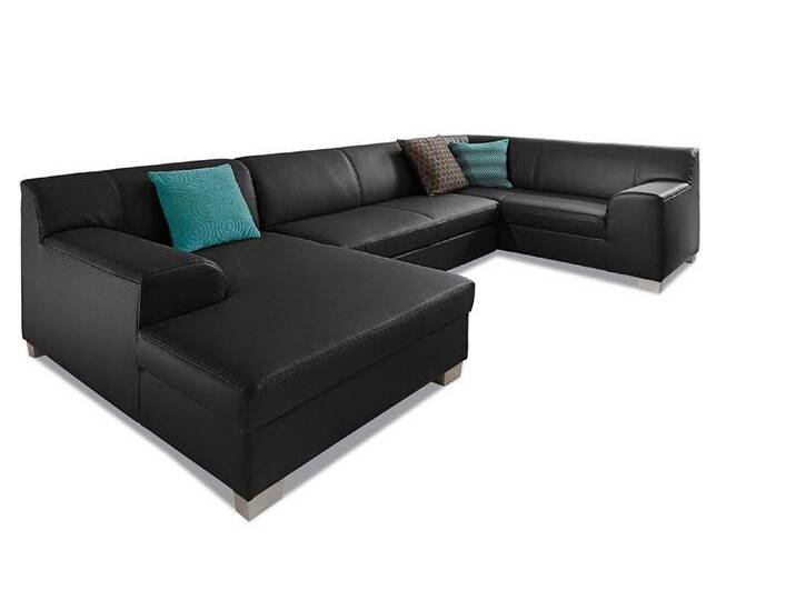 Wohnlandschaft DOMO COLLECTION Amando in vielen Bezugsvarianten, auch in Leder, komfortabel, U-Form , schwarz, B:332cm H:74cm T:182cm, PRIMABELLE-Microfaser aus 100% Polyester;SOFTLUX-Kunstleder;Strukturstoff aus 90% Polyester und 10% Polyacryl;NaturLEDER - echtes Rindsleder, Sofas, wahlweise mit Bettfunktion, fester Sitzkomfort, frei im Raum stellbar Wohnlandschaft DOMO COLLECTION Amando in vielen Bezugsvarianten, auch in Leder, komfortabel, U-Form , schwarz, B:332cm H:74cm T:182cm, PRIMABELLE-Microfaser aus 100% Polyester;SOFTLUX-Kunstleder;Strukturstoff aus 90% Polyester und 10% Polyacryl;NaturLEDER - echtes Rindsleder, Sofas, wahlweise mit Bettfunktion, fester Sitzkomfort, frei im Raum stellbar von Domo-collection