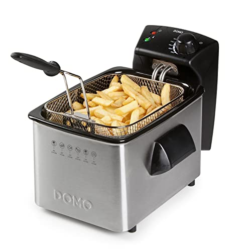 DOMO DO464FR Fritteuse Edelstahl 3 l, rostfrei, 3 liters von Domo