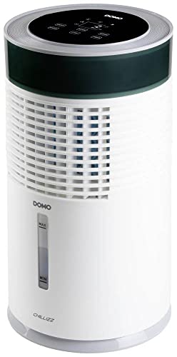 DOMO DO159A Luftkühler Desktop 3 in 1 "Chillizz" - Luftkühler, Ventilator und Luftbefeuchter - Luftfiltersystem - 1,8L Wassertank - Bedienfeld mit LED Beleuchtung - 3 Ventilationmodi - Weiß von DOMO