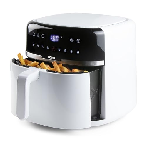 DOMO DO1148FR Airfryer/Heißluftfritteuse - 8 Programme - SHAKE Funktion 8 L - 1800 W - Weiß DOMO DO1148FR Airfryer/Heißluftfritteuse - 8 Programme - SHAKE Funktion 8 L - 1800 W - Weiß von Domo