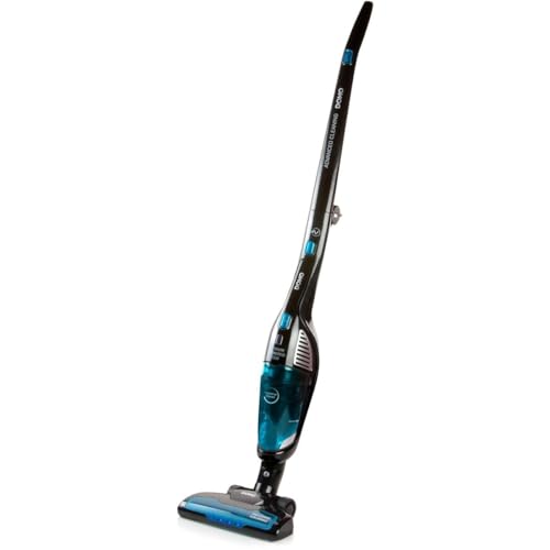 DOMO DO228SV Stielstaubsauger 3-in-1 - LED Beleuchtung in der Bodendüse - 2 Saugstufen - 0,5L - 21,6V - 50 min - Schwarz von DOMO