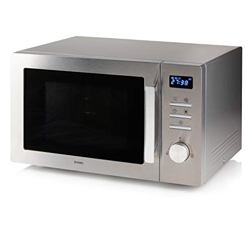 DOMO DO2334CG Mikrowelle Silber 800W Timerfunktion, Grillfunktion von Domo