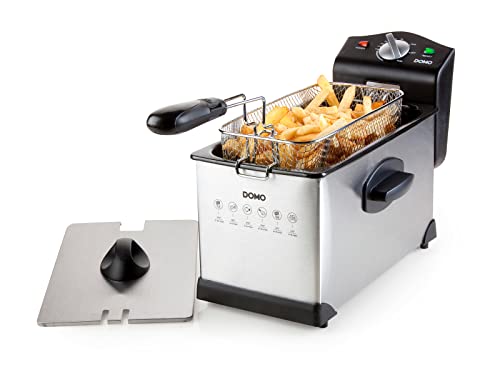 DOMO DO514FR Fritteuse Edelstahl 3 l - 2000 W von Domo