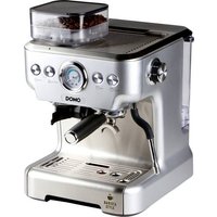 DOMO DO725K Espressomaschine mit Siebträger Silber von Domo