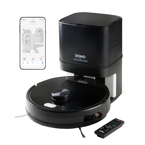 DOMO DO7298S Staubsaugerroboter mit automatischer Absaugstation, Wischsystem und App - m. Absturzsicherung - Timerfunktion DOMO DO7298S Staubsaugerroboter mit automatischer Absaugstation, Wischsystem und App - m. Absturzsicherung - Timerfunktion von DOMO