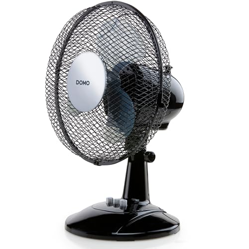 DOMO DO8138 tafelventilator, Schwarz, 23 cm von Domo