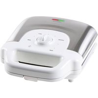 DOMO DO9222W XL Tasty Waffeleisen Kontrollleuchte, klappbar, Antihaftbeschichtung Weiß von Domo