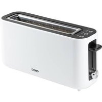 DOMO DO962T Toaster stufenloser Temperaturregler, Cool-Touch-Gehäuse Weiß von Domo