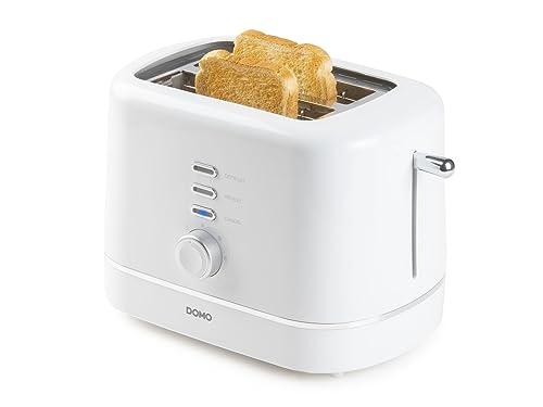 DOMO DO964T Toaster 'Good Morning' - Cool Touch Gehäuse - automatische Zentrierung - 2 Schlitze - 7 Stufen - 3 Funktionen - 850 Watt - weiß DOMO DO964T Toaster 'Good Morning' - Cool Touch Gehäuse - automatische Zentrierung - 2 Schlitze - 7 Stufen - 3 Funktionen - 850 Watt - weiß von Domo