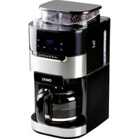 DOMO Grind & Brew DO721K Kaffeevollautomat Schwarz, Edelstahl von Domo