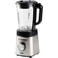 DOMO High Speed Blender Standmixer 1400W Edelstahl, Schwarz von Domo