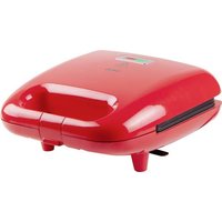 DOMO Snack Party 5in1 Sandwich-Toaster Cool-Touch-Gehäuse, Antihaftbeschichtung Rot von Domo