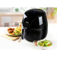 Digitale XXL Heißluftfritteuse ohne Öl, mit Timer, 5,5 Liter 2000 Watt von Domo