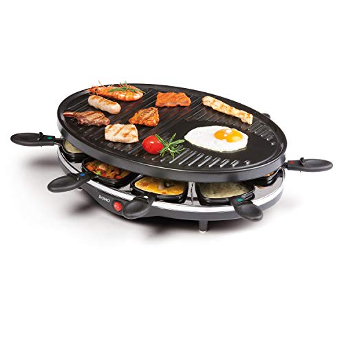 Domo DO9038G Raclette-Grill, Metall, 1 Liter, schwarz von Domo