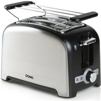 Toaster aus rostfreiem Edelstahl mit Brötchenaufsatz, 4 Funktionen & 7 Stufen von Domo