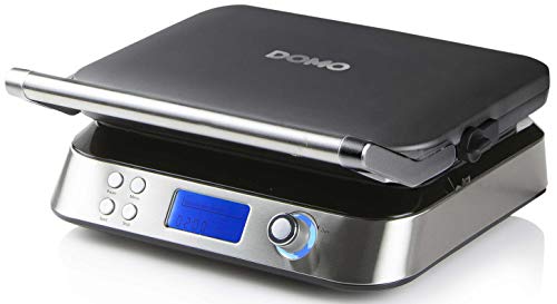 DOMO DO9219W Waffeleisen 'Waffle Genius' - Quadratische Waffeln 5x5-1600W – Edelstahl von DOMO