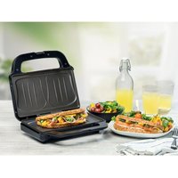 Domo - Sandwichmaker 2er Toaster mit Muschelplatte 27x16cm 900Watt von Domo