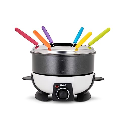 LIVOO DOC106 Fondue-Maker - Weiß und Schwarz von Livoo feel good moments