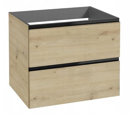 DomoDomo - Waschbeckenunterschrank hängend 60 cm breit in Holzoptik Eiche Artisan mit 2 Schubladen & Soft-Close – Moderner Waschtischunterschrank Badezimmer Unterschrank unter Waschbecken DomoDomo - Waschbeckenunterschrank hängend 60 cm breit in Holzoptik Eiche Artisan mit 2 Schubladen & Soft-Close – Moderner Waschtischunterschrank Badezimmer Unterschrank unter Waschbecken von DomoDomo