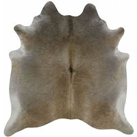 Echtes Kuhfell Teppich Mit Haaren Handverlesen Dunkel Grau Beige Extra Groß Bis 4, 5 M2 Exotic 383 Verschiedene Größen Premium Leder Qualität von DomoFashion