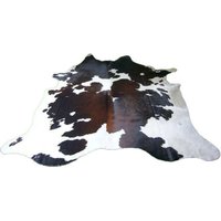 Echtes Kuhfell Teppich Mit Haaren Handverlesen Unikat Braun Weiß Extra Groß Bis 4, 5 M2 Natural 77 Verschiedene Größen Premium Leder Qualität von DomoFashion