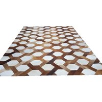 Patchwork Kuhfell Teppich Braun Beige Weiß Casa 1665 Traditionelles Handwerk Premium Leder Qualität Nach Maß Patchwork Kuhfell Teppich Braun Beige Weiß Casa 1665 Traditionelles Handwerk Premium Leder Qualität Nach Maß von DomoFashion