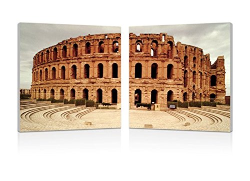 Domodeko D5007 Tabelle Digital Holz bunt 40 x 40 x 10 cm von Domodeko