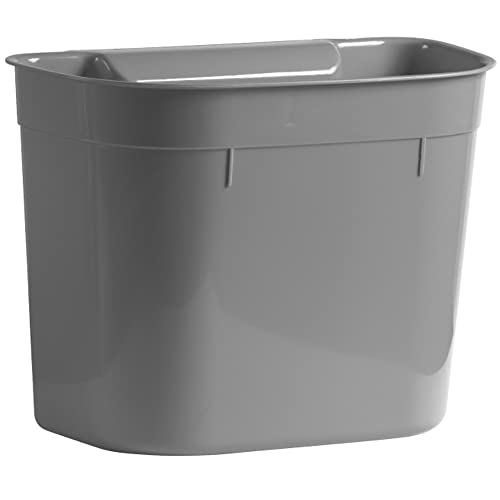 DOMOTTI Abfallbehälter Monti 28 x 17 x 21 cm Abfalleimer Müllbehälter Mülleimer Kunststoff grau/grün/türkis/weiß von Domotti