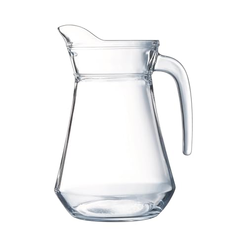 Domotti Glaskrug mit Henkel 1,3 l Delight Wasserkrug Transparent Spülmaschinenfest 1 Stück von Domotti