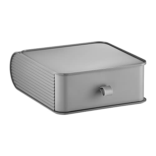 Domotti Schublade 17,5 x 19,5 x 7 cm hell grau Aufbewahrungsbox Sortierer Aufbewahrungsschublade Box Kunststoff modern Bunte Farben von Domotti