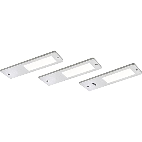 Domus Line Unterbauleuchte Vega D-Motion 3er Set Aluminium, 50mm x 170mm x 5mm, Silber, Minimalistisch, Küche von Domus Line