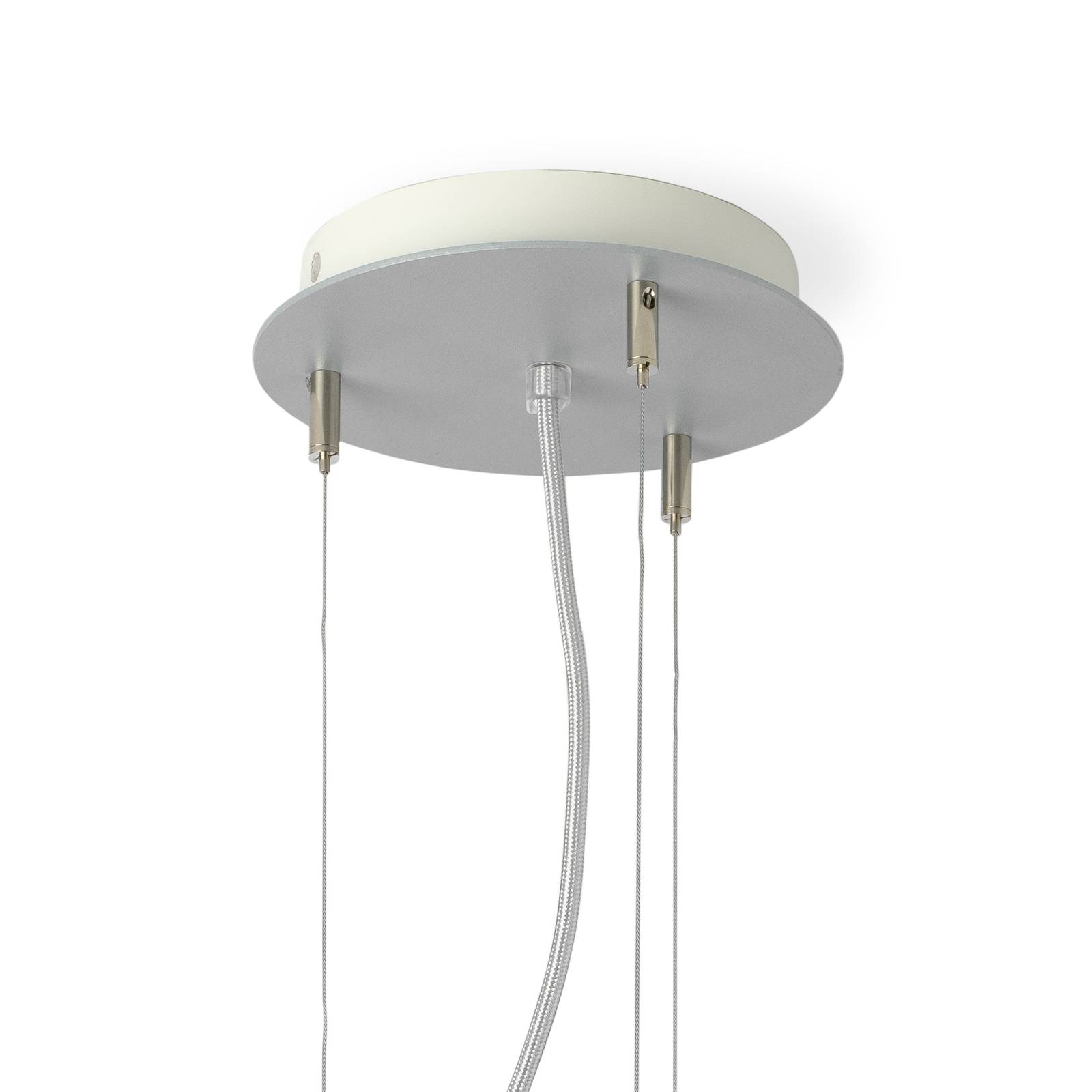 LED-Hängeleuchte LARAwood M, nussbaum, Ø 43 cm von Domus