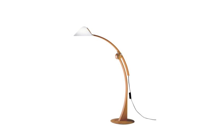 Domus Stehleuchte Pollo E27 in Buche dimmbar Stehlampe Lampe Leuchte Spot Licht von Domus