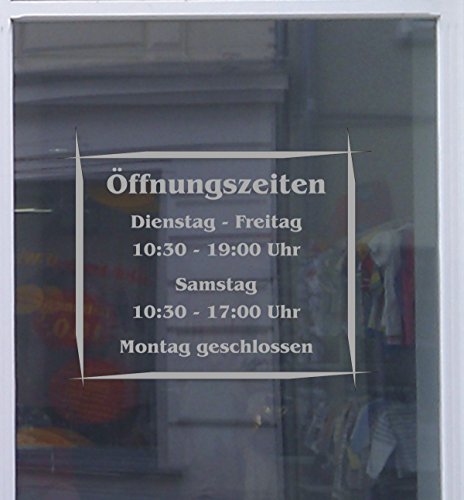 Don Cappello Öffnungszeiten Asia Schaufensterbeschriftung Aufkleber Werbung Laden Geschäft Hellgrau Breite 20 cm Don Cappello Öffnungszeiten Asia Schaufensterbeschriftung Aufkleber Werbung Laden Geschäft Hellgrau Breite 20 cm von Don Cappello