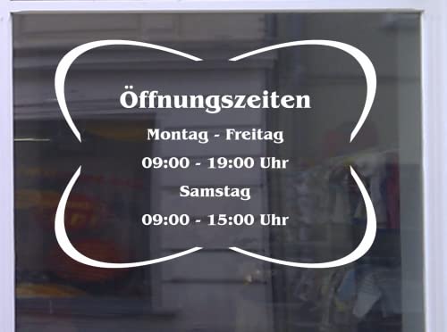 Don Cappello Öffnungszeiten Fiore Schaufensterbeschriftung Aufkleber Werbung Laden Geschäft Gold Breite 30 cm von Don Cappello