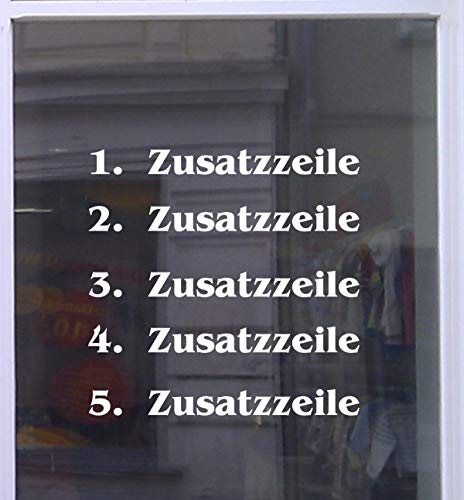 Don Cappello Zusatzzeilen als Erweiterung zu unseren Öffnungszeiten Beschriftungen 2 Zeilen von Don Cappello