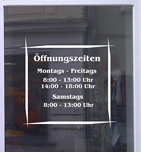 Don Cappello Öffnungszeiten Asia Schaufensterbeschriftung Aufkleber Werbung Laden Geschäft Breite 25 cm Weiß Don Cappello Öffnungszeiten Asia Schaufensterbeschriftung Aufkleber Werbung Laden Geschäft Breite 25 cm Weiß von Don Cappello