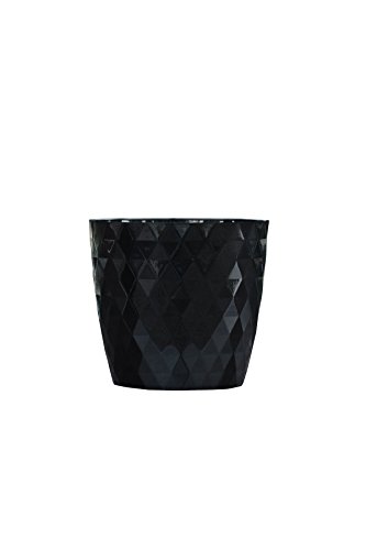 Don-Plast DCRL 16 Cristal Blumentopf, schwarz, 160 x 150 mm von Don-Plast