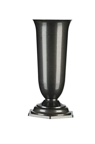 don-plast FL 2 Flower Vase, 150 x 295 mm, graphit, 30 x 15 x 29,5 cm von Don-Plast