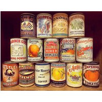Vintage Lebensmitteldose Dosen Rustikale Retro Blechdose Replik Display Antike Requisiten Cafe Hochzeit Tischdekoration Dekoration Hochzeiten Dekor von DonBurns27