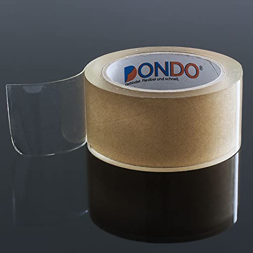 DonDo Dichtband Seal Glasklar selbstklebend Hochleistungs Dichtband selbstklebend transparent oder schwarz wasserdicht (50mm x 3m, transparent) von DonDo
