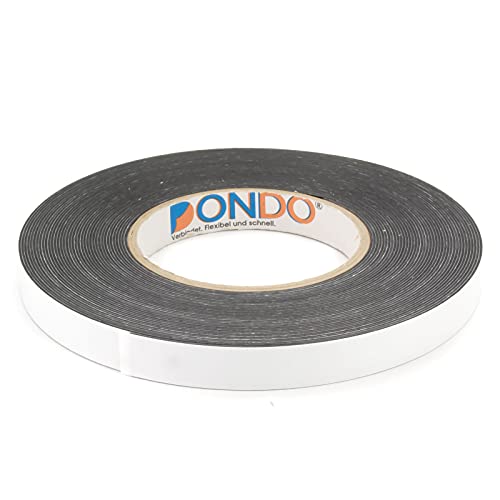 DonDo doppelseitiges Montageklebeband Schaumstoff Klebeband aus PE-Schaum stark klebend 15mm x 14 Meter von DonDo