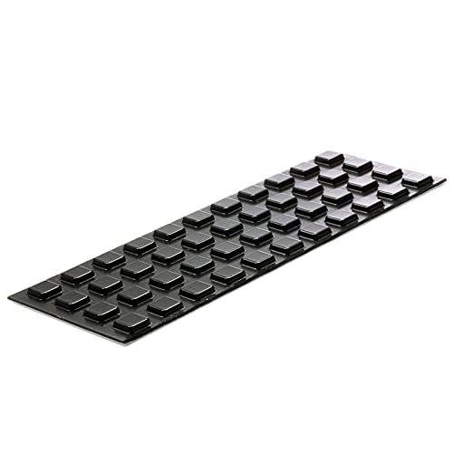 Dondo Elastik Puffer Möbelpuffer Gummipuffer selbstklebend schwarz UV-Beständig 2100BK - 44 Stück von DonDo