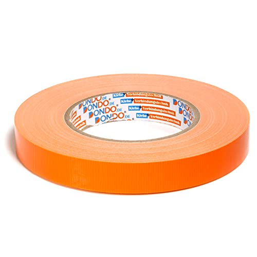 Panzertape Dontex-Pro Universal Gewebeband Gewebeklebeband Gewebeverstärktes Ductape orange 19mm x 50m von DonDo