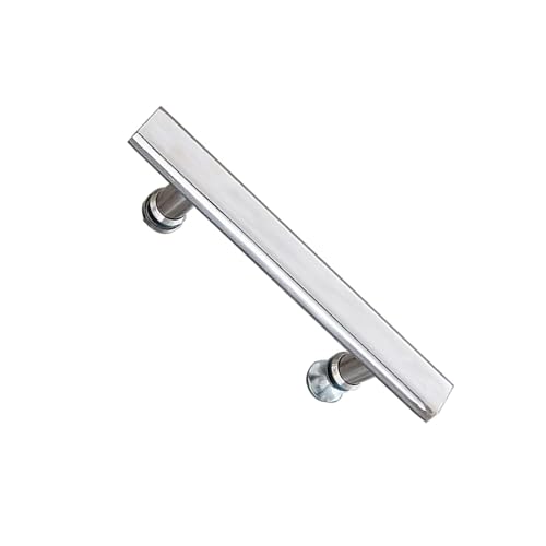 DonHeK Duschtürgriff, Edelstahl-Badezimmer-Duschgriff Push-Türgriff, Geeignet for Duschraum, Home-Office-Ersatz-Badezimmertürgriff (Color : Silver, Size : Pitch-165mm) von DonHeK